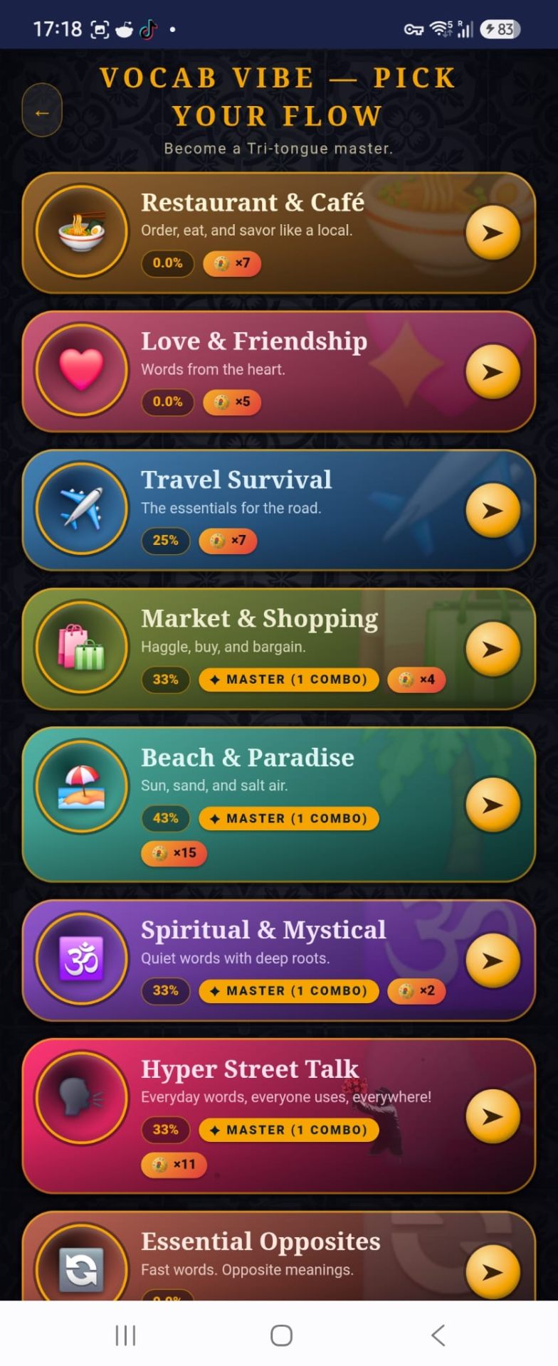 Vocab Vibe screenshot