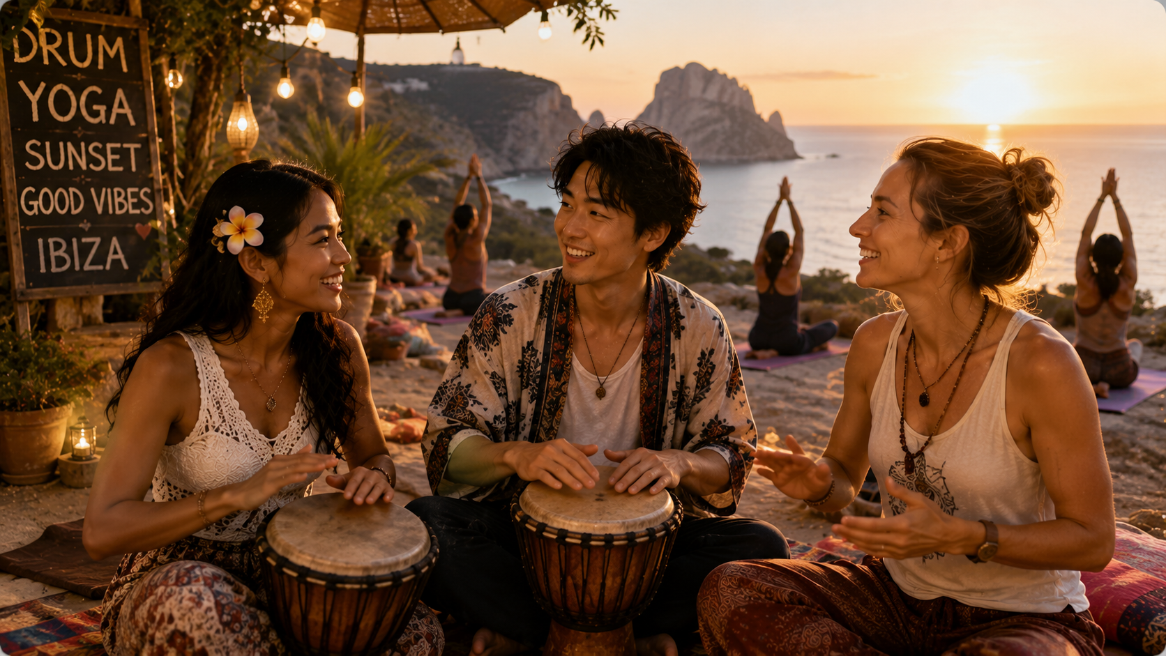 Drum & Sunrise Yoga